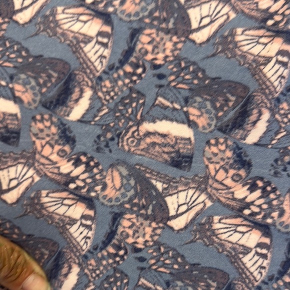 Jessica Simpson Pink and Blue Tank Top with Butterfly Pattern super soft - Picture 3 of 6